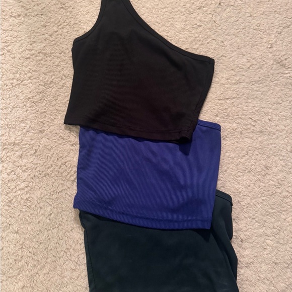 SHEIN Tops - SHEIN Black, Blue, and Dark Green Tank Tops